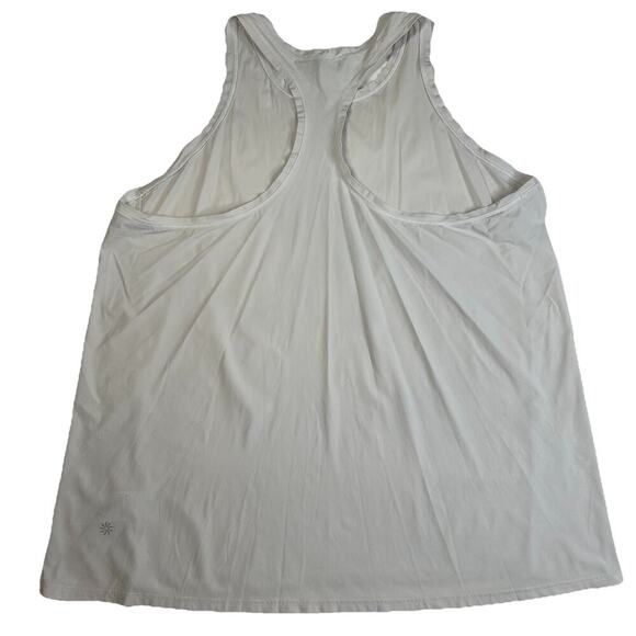 Athleta Tank Top Womens XLT Racerback Nylon White Athletic Running - Picture 7 of 8